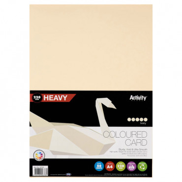 A4 HEAVY IVORY CARD 50SHEET