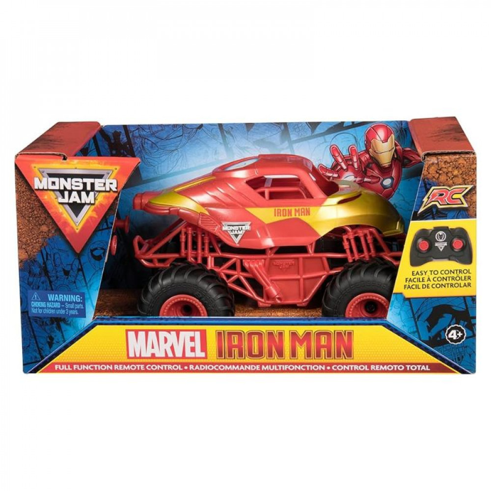 Monster jam 1.24 RC Marvel Iron Man