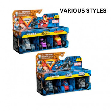 Monster Jam Mini Marvel Bundle