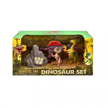 4pcs Dinosaur Playset - Open Touch Box