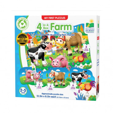 My First Puzzle Sets 4 In A Box Puzzles Farm