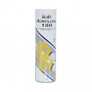 Uwin Airflow 150 Badminton Shuttlecocks YELLOW