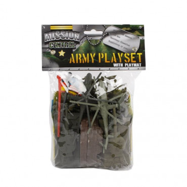 Military Playset Soldiers With Playmat