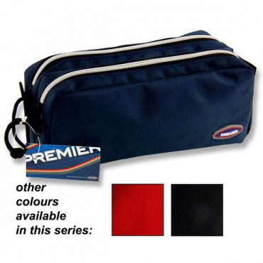 PENCIL POUCH 2 LAYERS RECTANGLE BOLD ASST