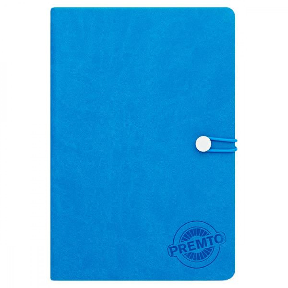 A5 192Pg Hardcover Pu Notebook W/Elastic - Printee