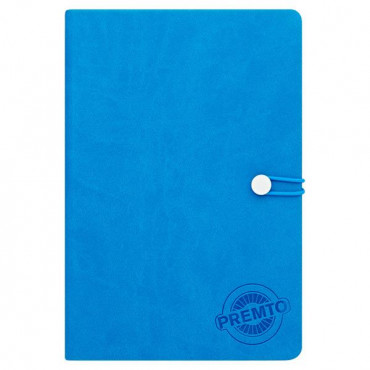 A5 192Pg Hardcover Pu Notebook W/Elastic - Printee