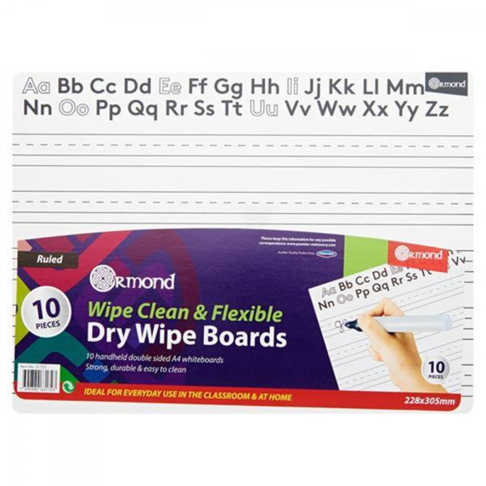 Ormond Dry Erase Boards Set Of 10  Letter