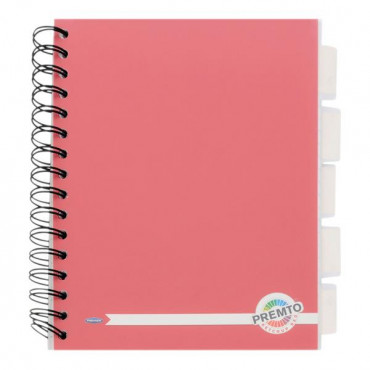 A5 250pg Pp 5 Subject Project Book - Ketchup Red