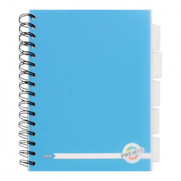 A5 250pg Pp 5 Subject Project Book - Printer Blue