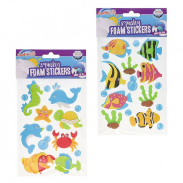 Squishy Foam Stickers - Under The Sea - Assorted