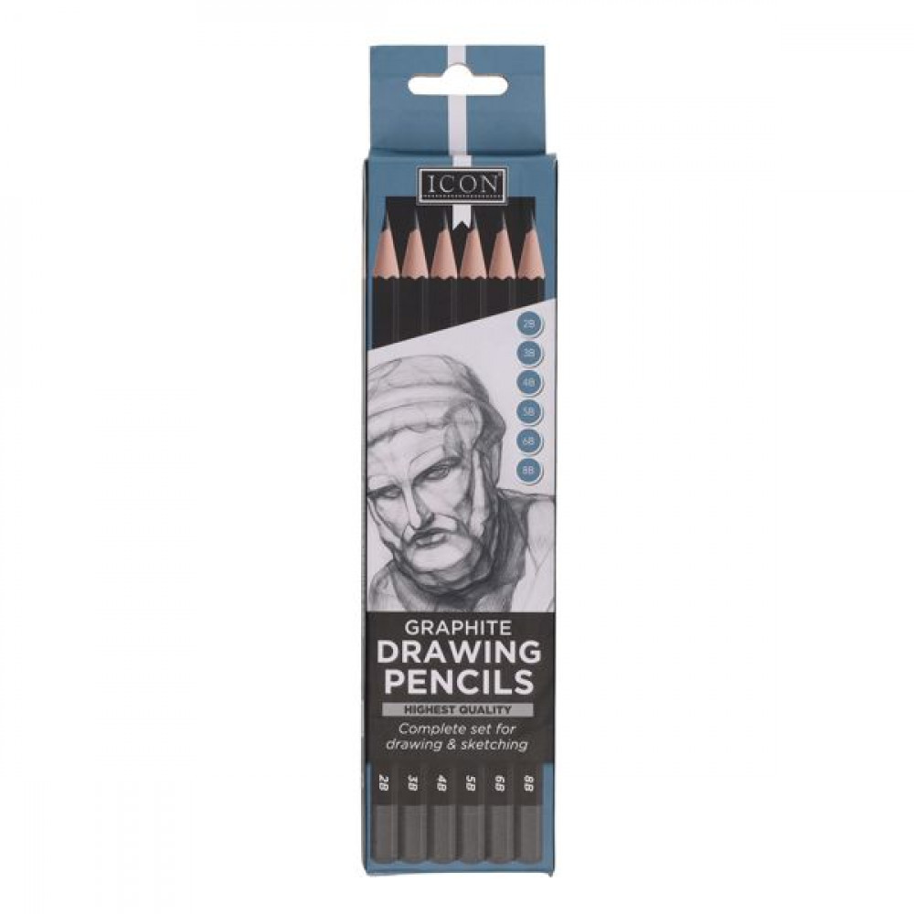 Drawing Pencils Set Graphite PK 6