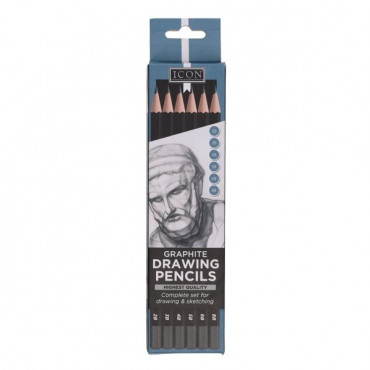 Drawing Pencils Set Graphite PK 6