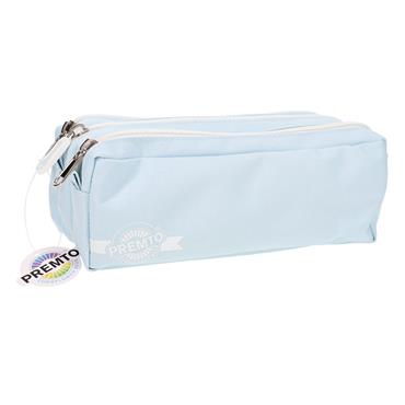 Premto Pastel 3 Pocket Pencil Case - Cornflower Be