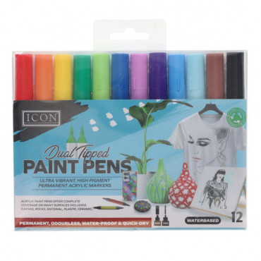 Dual Tipped Paint Pens 12PK