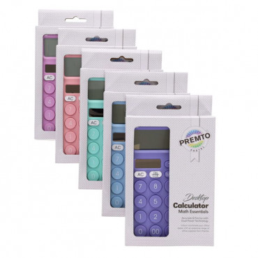 Desktop Calculator pastel assorted