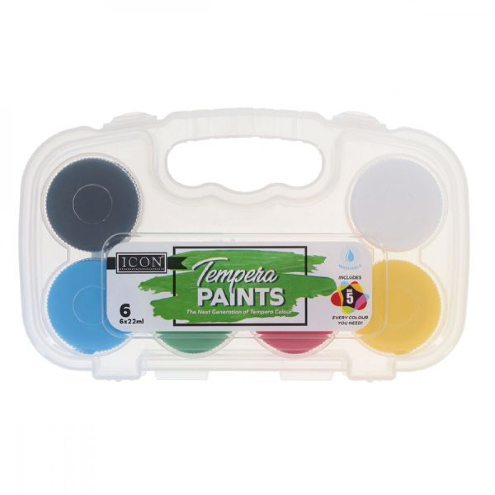 6x22ml Tempera Paint Set