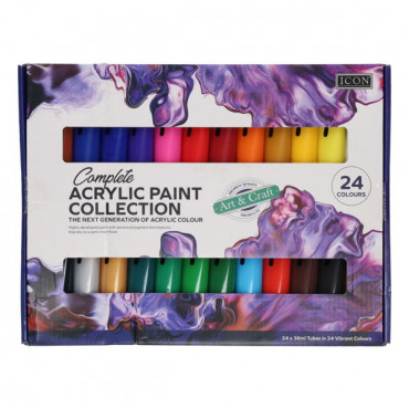 Complete Acrylic Paint Collection 36ML PKT24