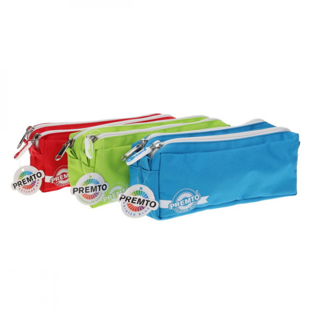 2 Pocket Pencil Case assorted