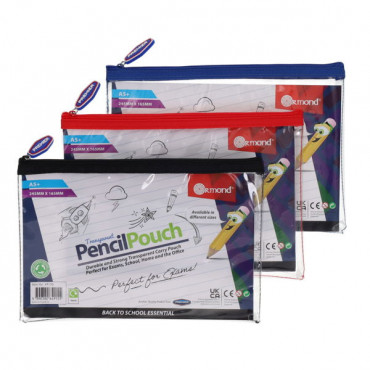 Pencil Case Transparent Assorted