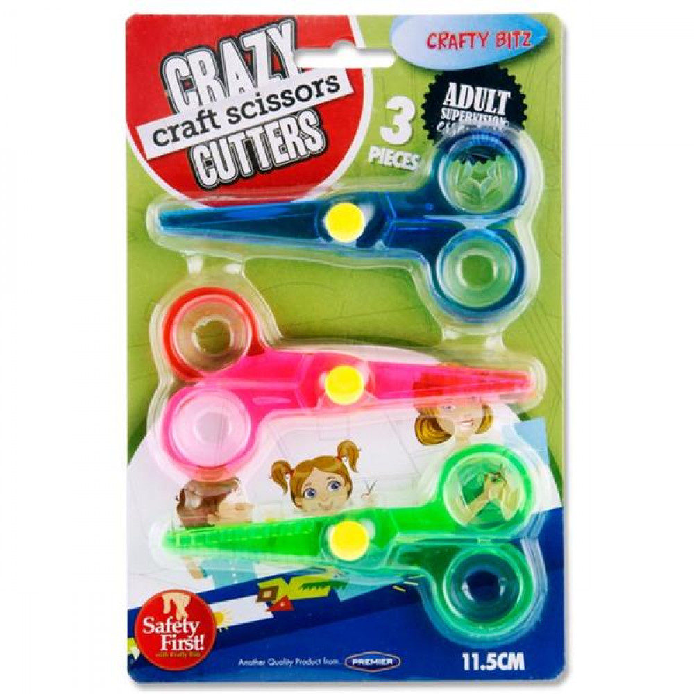 CRAFTY BITZ CARD 3 CRAZY CRAFT SCISSORS