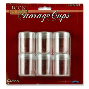 Card 6 Bead Storage Cups 39X50mm