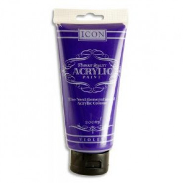 ICON ACRYLIC PAINT PURPLE 200ML